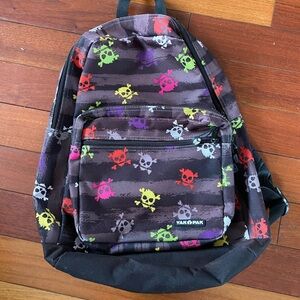 Yak Pak Multi Color Skull & crossbones Pattern Backpack